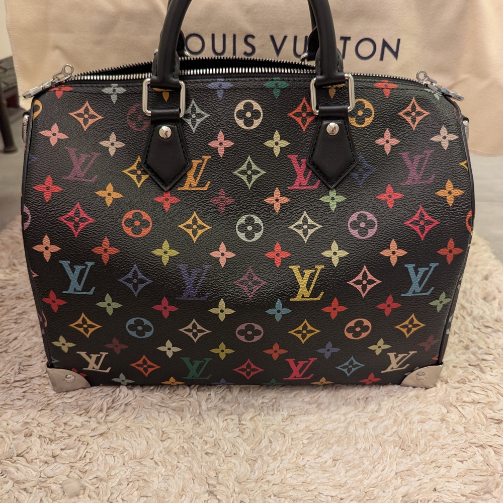 Multicolor Monogram Satchel